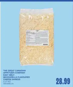 Wholesale Club EASY MELT MOZZARELLA FLAVOURED CHEESE SHREDS offer