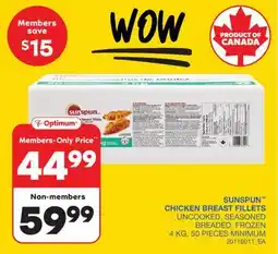 Wholesale Club CHICKEN BREAST FILLETS, 4 KG, 50 PIECES MINIMUM offer