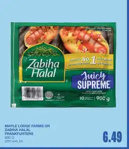 Wholesale Club FRANKFURTERS offer
