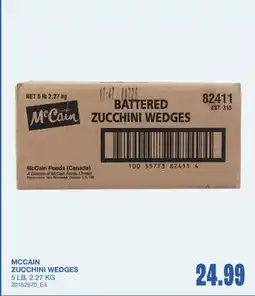 Wholesale Club ZUCCHINI WEDGES, 5 LB offer