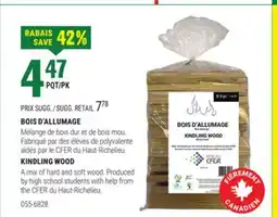 BMR BOIS D'ALLUMAGE offer