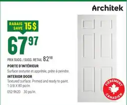 BMR PORTE D'INTÉRIEUR offer