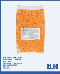 Wholesale Club EASY MELT CHEDDAR FLAVOURED CHEESE SHREDS offer