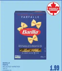 Wholesale Club PASTA offer