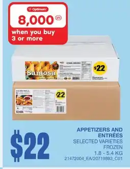 Wholesale Club APPETIZERS AND ENTRÉES offer