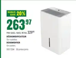 BMR DÉSHUMIDIFICATEUR offer