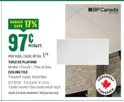 BMR TUILE DE PLAFOND offer