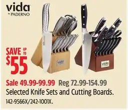 Canadian Tire Vida by PADERNO Selected Knife Sets and Cutting Boards offer