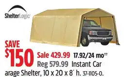 Canadian Tire SHELTERLOGIC Instant Car arage Shelter offer