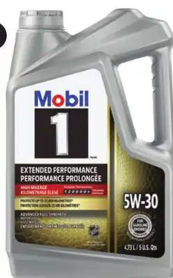 Canadian Tire Mobil 1 EP High Mileage Synthetic Motor Oil offer