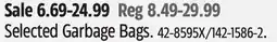 Canadian Tire FRANK Selected Garbage Bags offer