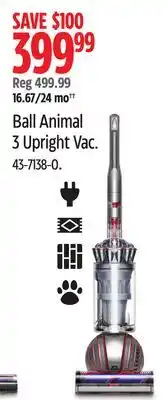 Canadian Tire Ball Animal 3 Upright Vac offer