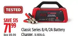 Canadian Tire Motomaster Classic Series 8/4/2A Battery Charger offer