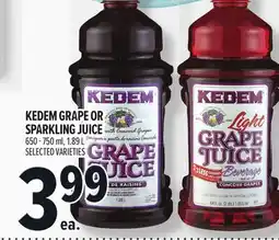 Metro KEDEM GRAPE OR SPARKLING JUICE offer