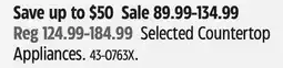 Canadian Tire Selected Countertop Appliances offer