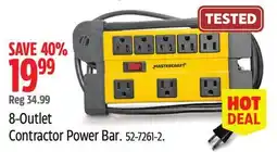 Canadian Tire Mastercraft 8-Outlet Contractor Power Bar offer