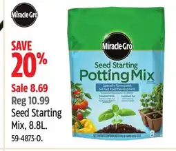 Canadian Tire MIRACLE-GRO Seed Starting Mix offer