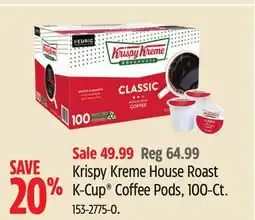 Canadian Tire Krispy Kreme House Roast K-Cup Coffee Pods, 100-Ct offer