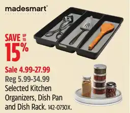 Canadian Tire Madesmart Selected Kitchen Organizers, Dish Pan and Dish Rack offer
