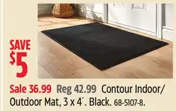 Canadian Tire Contour Indoor/ Outdoor Mat, 3 x 4´. Black offer