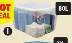 Canadian Tire Clear Wheeled Tote offer