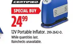 Canadian Tire Certified 12V Portable Inflator offer