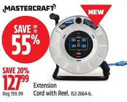 Canadian Tire Mastercraft Extension Cord with Reel offer