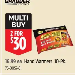 Canadian Tire grabber Hand Warmers, 10-Pk offer