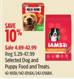 Canadian Tire iams Selected Dog and Puppy Food and Treats offer