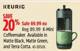 Canadian Tire Keurig K-Mini Coffeemaker offer