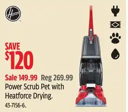 Canadian Tire Hoover Power Scrub Pet with Heatforce Drying offer