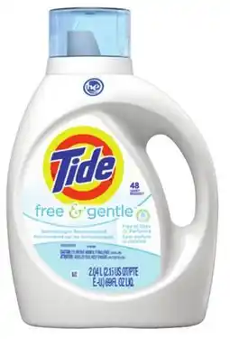 Canadian Tire Tide Free & Gentle Liquid Laundry Detergent, 48 Loads offer