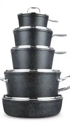 Canadian Tire 10-Pc Forged Non-Stick Cookset Scratch and wear-resistant surface offer