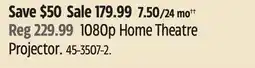 Canadian Tire 1080p Home Theatre Projector offer
