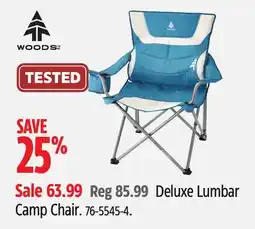 Canadian Tire WOODS Deluxe Lumbar Camp Chair offer
