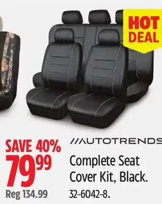 Canadian Tire Complete Seat Cover Kit offer