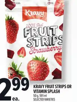 Metro KRAVY FRUIT STRIPS OR VITAMIN SPLASH offer