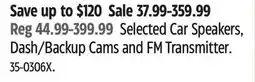 Canadian Tire Dash/Backup Cams and FM Transmitter offer