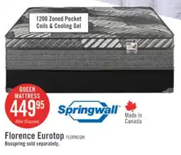 The Brick Springwall Florence Eurotop Medium Queen Mattress offer