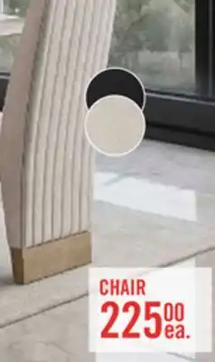 The Brick Vega Dining Chair with Polyester Fabric, Wood, Channeled Tufting - Natural offer