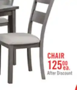The Brick Krew Dining Chair with Polyester Fabric, Ladder-Back - Grey offer