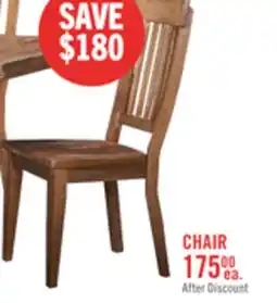 The Brick Cedar Dining Chair, Pine Wood, Slat Back - Brown offer