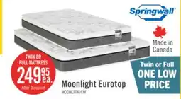 The Brick Springwall Moonlight Eurotop Plush Twin Mattress offer