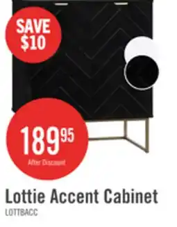 The Brick Lottie 28.5 2-Door Accent Cabinet - Glossy Black offer