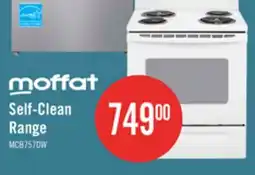 The Brick Moffat 30 Free Standing Self Clean Electric Range - MCB757DMWW offer