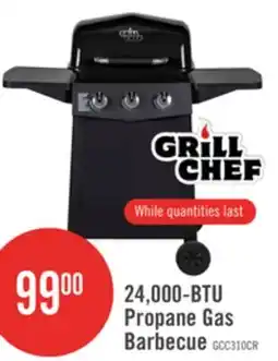 The Brick Grill Chef 24,000 BTU 3-Burner LP Gas BBQ - GCC310CRP offer