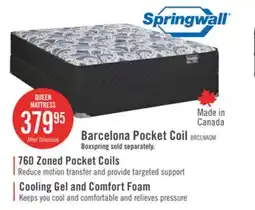 The Brick Springwall Barcelona Tight Top Medium Queen Mattress offer