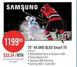 The Brick SAMSUNG 75 Q7F QLED 4K UHD Vision AI Smart Tizen OS TV (QN75Q7FAAFXZC) - 2025 Model offer