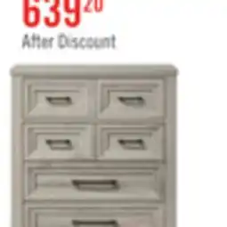 The Brick Lara Bedroom Chest of Drawers, 5-Drawer, 33.9W x 50.5H - Antique Grey offer