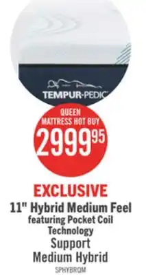 The Brick Tempur-Pedic TEMPUR Support Medium Hybrid Queen Mattress offer
